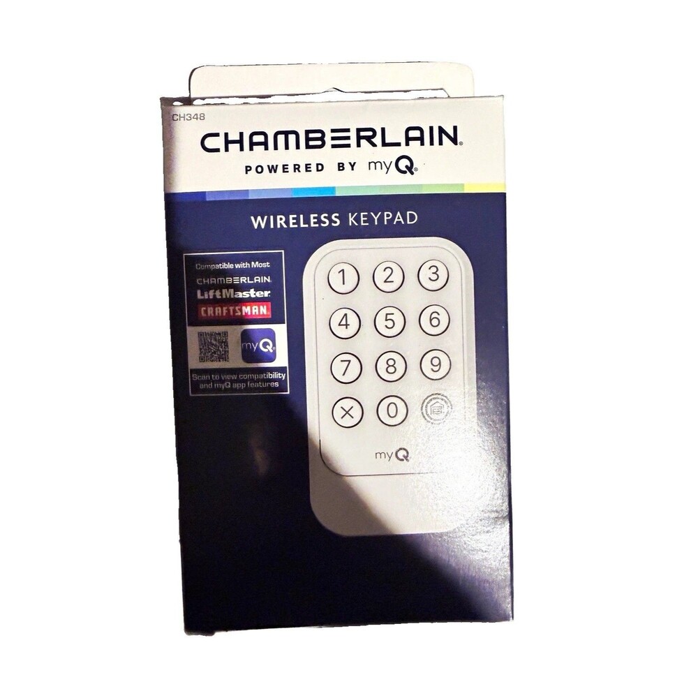 Chamberlain myQ CH348 Wireless Garage Door Keypad Illuminated Weather Resistant